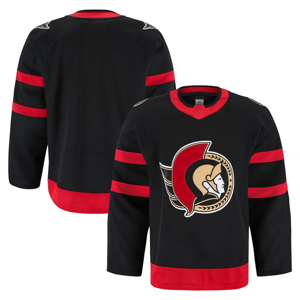 Johmsee O.Senators Black Home Authentic Pro Jerseys