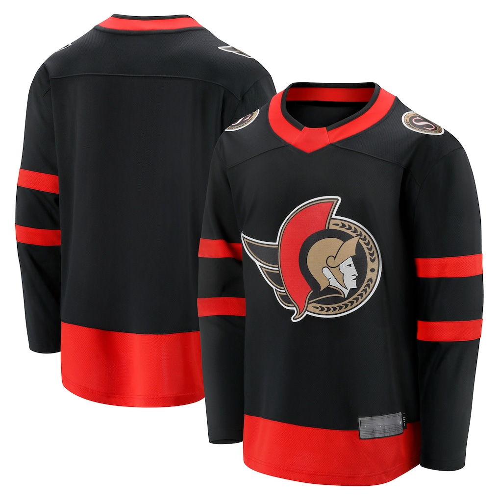 Johmsee O.Senators Black Home Breakaway Jerseys