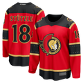 Johmsee O.Senators #18 Tim Stutzle Red Alternate Breakaway Jerseys