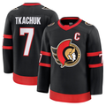 Johmsee O.Senators #7 Brady Tkachuk Black Home Premium Jerseys