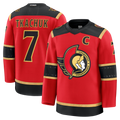 Johmsee O.Senators #7 Brady Tkachuk Red Alternate Premium Jerseys