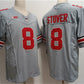 O.State Buckeyes #8 Cade Stover Gray 2023 F.U.S.E. Limited Stitched Jersey College Jerseys