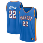 Johmsee OC.Thunder #22 Cason Wallace Blue Fast Break Replica Player Stitched Jerseys - Icon Edition