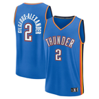 Johmsee OC.Thunder #2 Shai Gilgeous-Alexander Blue Big & Tall Fast Break Stitched Jerseys- Icon Edition