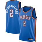 Johmsee OC.Thunder #2 Shai Gilgeous-Alexander Blue Swingman Stitched Jerseys - Icon Edition