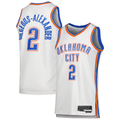 Johmsee OC.Thunder #2 Shai Gilgeous-Alexander White Swingman Stitched Jerseys - Association Edition