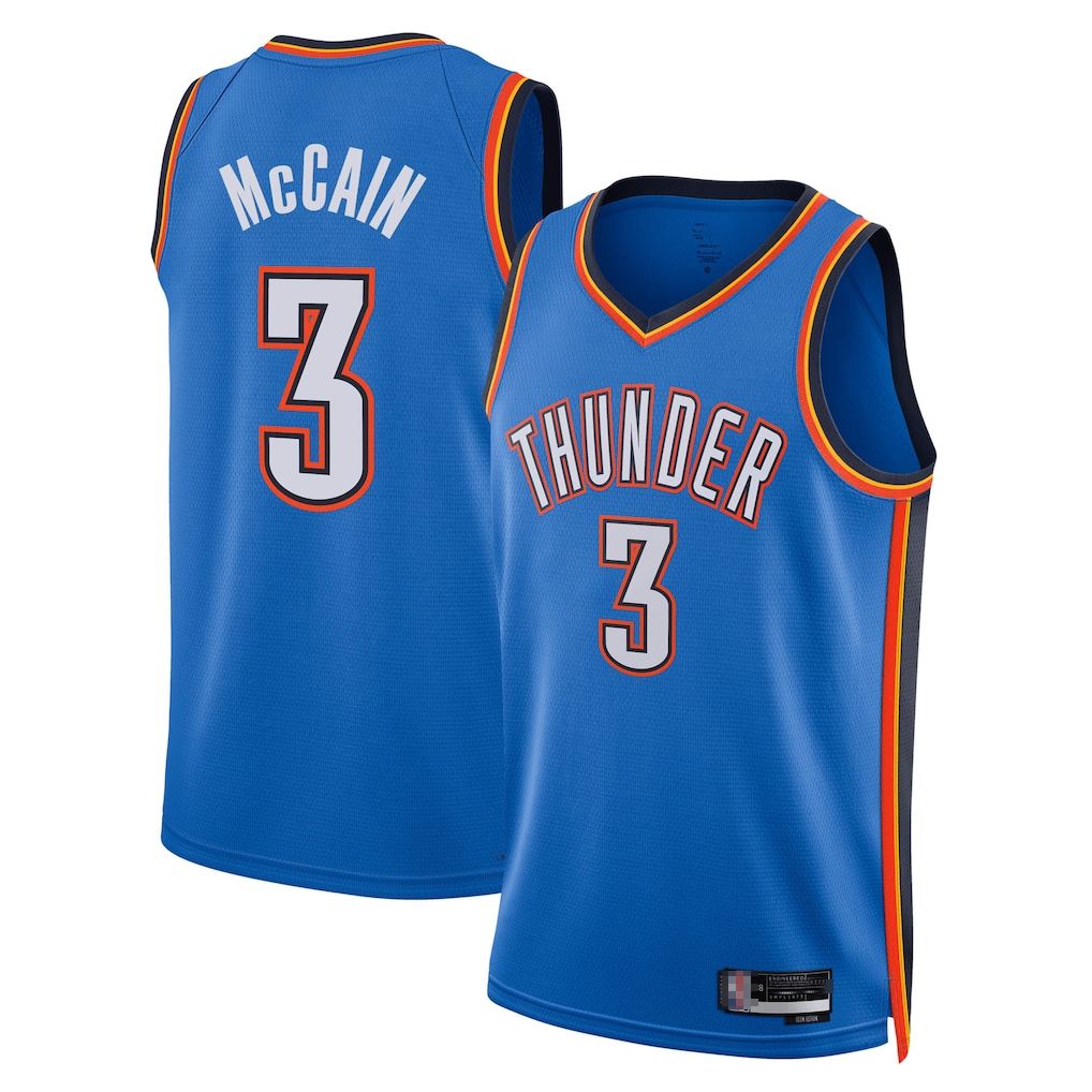 Johmsee OC.Thunder #3 Jalen Williams Blue Swingman Stitched Jerseys - Icon Edition