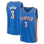 Johmsee OC.Thunder #3 Jared McCain Blue Fast Break Replica Stitched Jerseys - Icon Edition