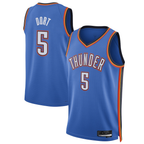 Johmsee OC.Thunder #5 Luguentz Dort Blue Swingman Player Stitched Jerseys - Icon Edition