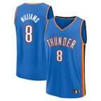 Johmsee OC.Thunder #8 Jalen Williams Blue Fast Break Replica Player Stitched Jerseys - Icon Edition