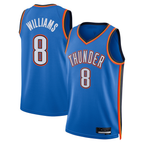 Johmsee OC.Thunder #8 Jalen Williams Blue Swingman Replica Stitched Jerseys - Icon Edition