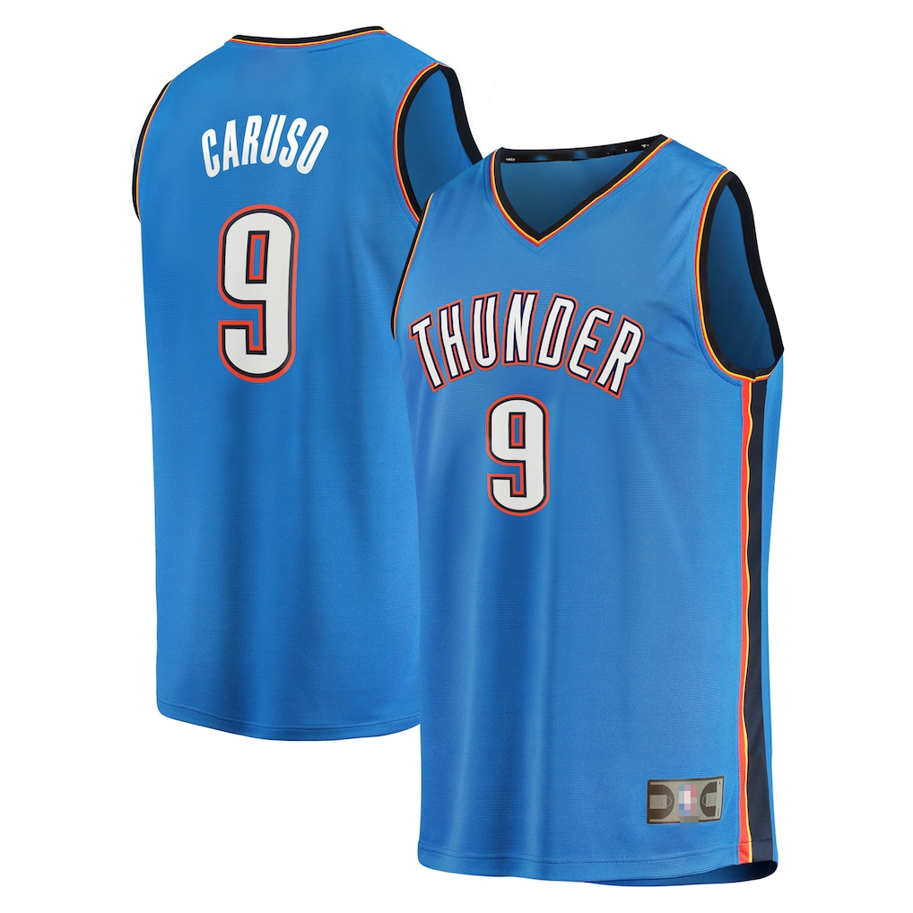 Johmsee OC.Thunder #9 Alex Caruso Blue Fast Break Replica Player Stitched Jerseys - Icon Edition