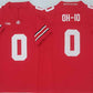 O.State Buckeyes #0 OH-IO Red F.U.S.E. Limited Stitched Football American College Jerseys