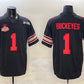 O.State Buckeyes #1 Buckeyes Black 2025 CFP Final With National Champions Patch F.U.S.E. Vapor Limited Stitched Football American College Jerseys