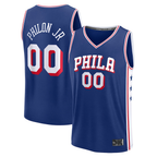 Johmsee P.76ers #00 Labaron Philon Jr  Royal 2026  Draft First Round Pick Fast Break Jerseys - Icon Edition