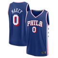 Johmsee P.76ers #0 Tyrese Maxey  Royal Fast Break Replica Player Jerseys - Icon Edition