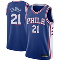 Johmsee P.76ers #21 Joel Embiid Royal Swingman Jerseys - Icon Edition