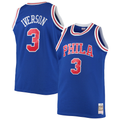 Johmsee P.76ers #3 Allen Iverson Mitchell & Ness Royal 199697 Big & Tall Hardwood Classics Swingman Jerseys