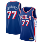 Johmsee P.76ers #77 V. J. Edgecombe Royal 2025 Draft First Round Pick Swingman Jerseys - Icon Edition