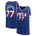 Johmsee P.76ers #77 VJ Edgecombe  Royal Fast Break Jerseys - Icon Edition