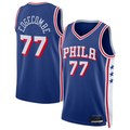 Johmsee P.76ers #77 VJ Edgecombe Royal Swingman Jerseys - Icon Edition