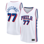 Johmsee P.76ers #77 VJ Edgecombe  White Fast Break Replica Player Jerseys - Association Edition
