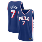 Johmsee P.76ers #7 Jaylen Brown Fanatics Royal Fast Break JerseyS - Icon Edition