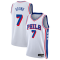 Johmsee P.76ers #7 White Swingman Jerseys - Association Edition