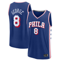 Johmsee P.76ers #8 Paul George Royal Fast Break Replica Player Jerseys - Icon Edition