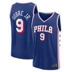 Johmsee P.76ers #9 Kelly Oubre Jr.  Blue Fast Break Jerseys - Icon Edition