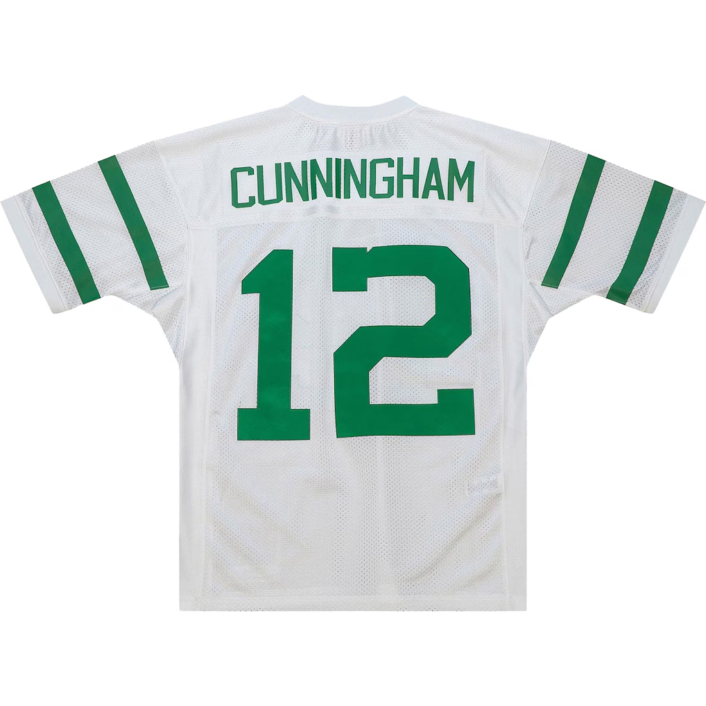 Johmsee P.Eagles 1994 #12 Randall Cunningham Mitchell & Ness White Authentic Throwback Retired Player Stitched Puhic Jersey