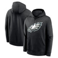 Johmsee P.Eagles Black LOGO Pullover Hoodies Home Game Stitched Jerseys