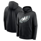 Johmsee P.Eagles Black LOGO Pullover Hoodies Home Game Stitched Jerseys
