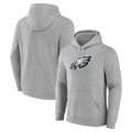 Johmsee P.Eagles Gray LOGO Pullover Hoodies Home Game Blank Player Stitched Jerseys