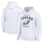 Johmsee P.Eagles White Pullover Hoodies Home Game Blank Player Stitched Jerseys