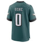 P.Eagles #0 Josh Uche Midnight Green Team Game Stitched American Football Jerseys