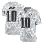 Johmsee P.Eagles #10 Braden Mann Player Arctic Camo Salute to Service Limited Game Stitched Jerseys