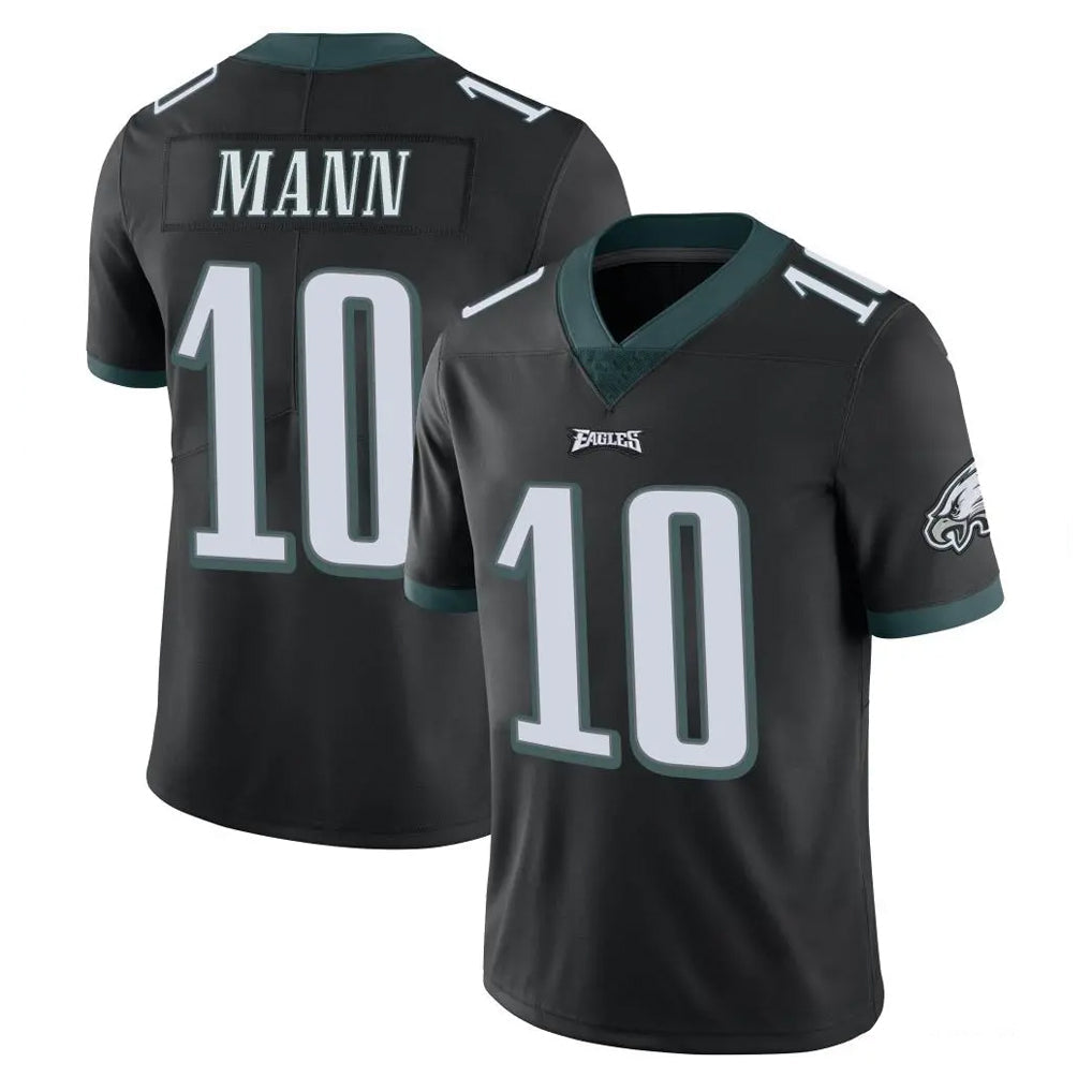 Johmsee P.Eagles #10 Braden Mann Player Black Limited Vapor Untouchable Home Game Stitched Jerseys