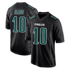 Johmsee P.Eagles #10 Braden Mann Player Carbon Black Fashion Home Game Stitched Jerseys
