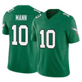 Johmsee P.Eagles #10 Braden Mann Player Green Kelly Alternate Vapor F.U.S.E. Home Game Stitched Jerseys