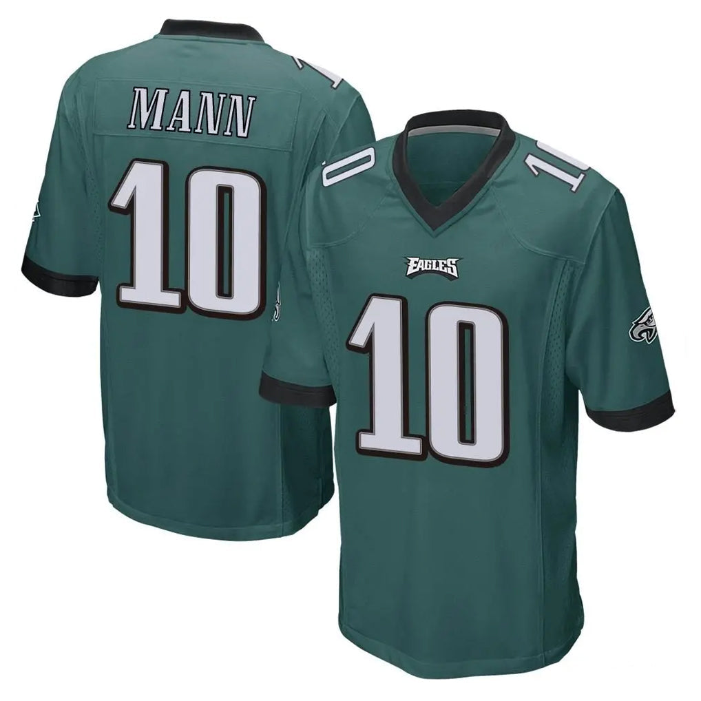 Johmsee P.Eagles #10 Braden Mann Player Team Color Green Home Game Stitched Jerseys