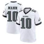 Johmsee P.Eagles #10 Braden Mann Player White Game Home Stitched Jerseys
