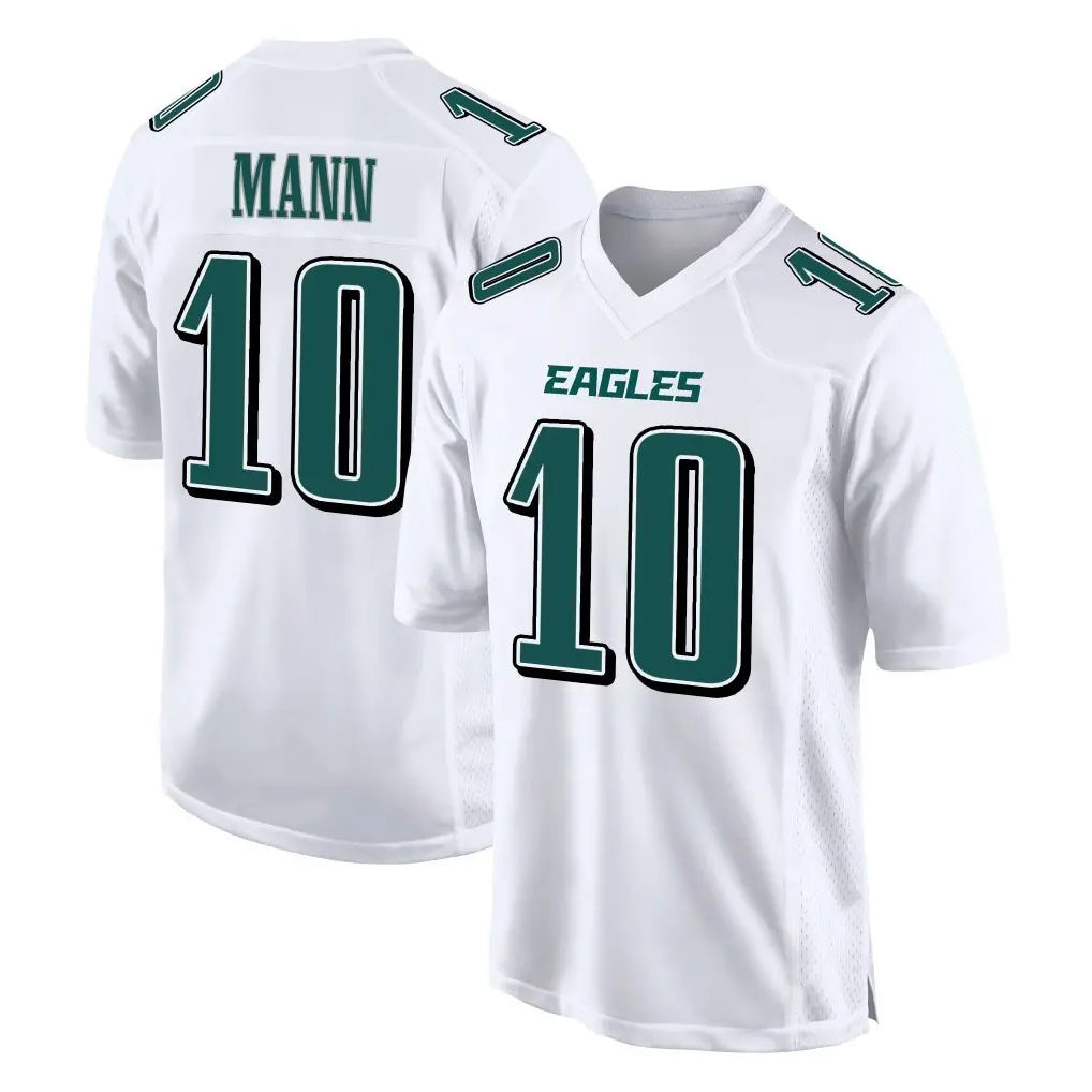 Johmsee P.Eagles #10 Braden Mann Player White Tundra Fashion Home Game Stitched Jerseys