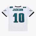 Johmsee P.Eagles #10 DeSean Jackson Mitchell & Ness White 2009 Legacy Throwback Replica Stitched Puhic Jersey