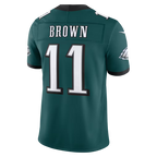 Johmsee P.Eagles #11 A.J. Brown Midnight Green Team Vapor F.U.S.E. Stitched Limited Jerseys