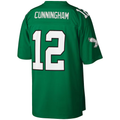Johmsee P.Eagles #12 Randall Cunningham Mitchell & Ness Kelly Green Legacy Replica Jersey