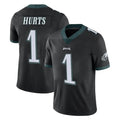 Johmsee P.Eagles #1 Jalen Hurts Player Black Limited Vapor Untouchable Home Game Stitched Jerseys