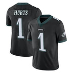 Johmsee P.Eagles #1 Jalen Hurts Player Black Limited Vapor Untouchable Home Game Stitched Jerseys