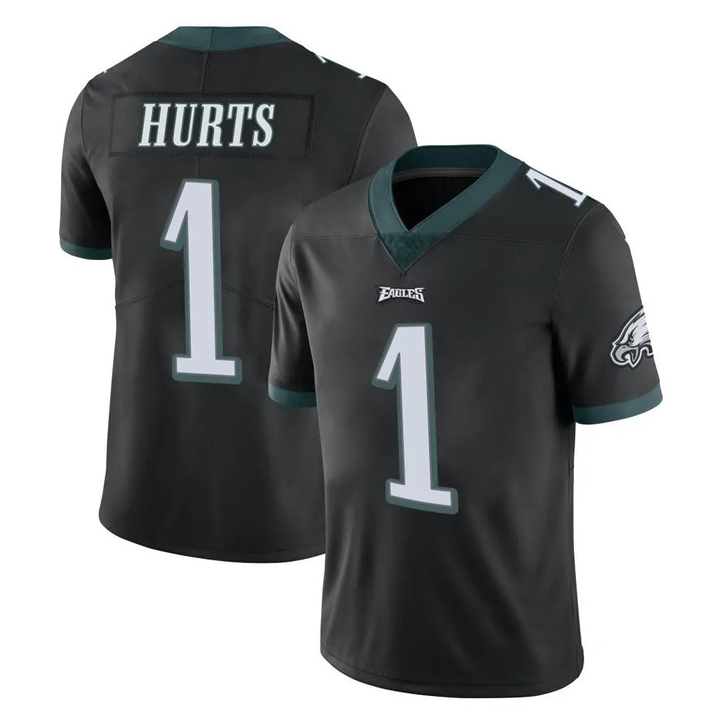 Johmsee P.Eagles #1 Jalen Hurts Player Black Limited Vapor Untouchable Home Game Stitched Jerseys