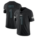 Johmsee P.Eagles #1 Jalen Hurts Player Limited Black Impact Home Game Stitched Jerseys